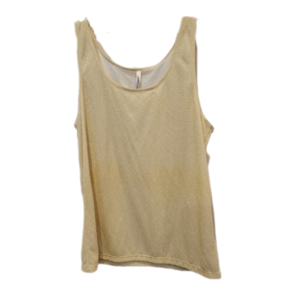 Lillian Nicole gold shimmer tank top